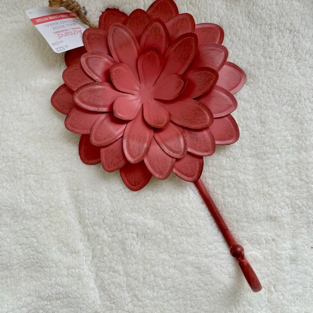Floral Wall Hook Set - Pink and Yellow
